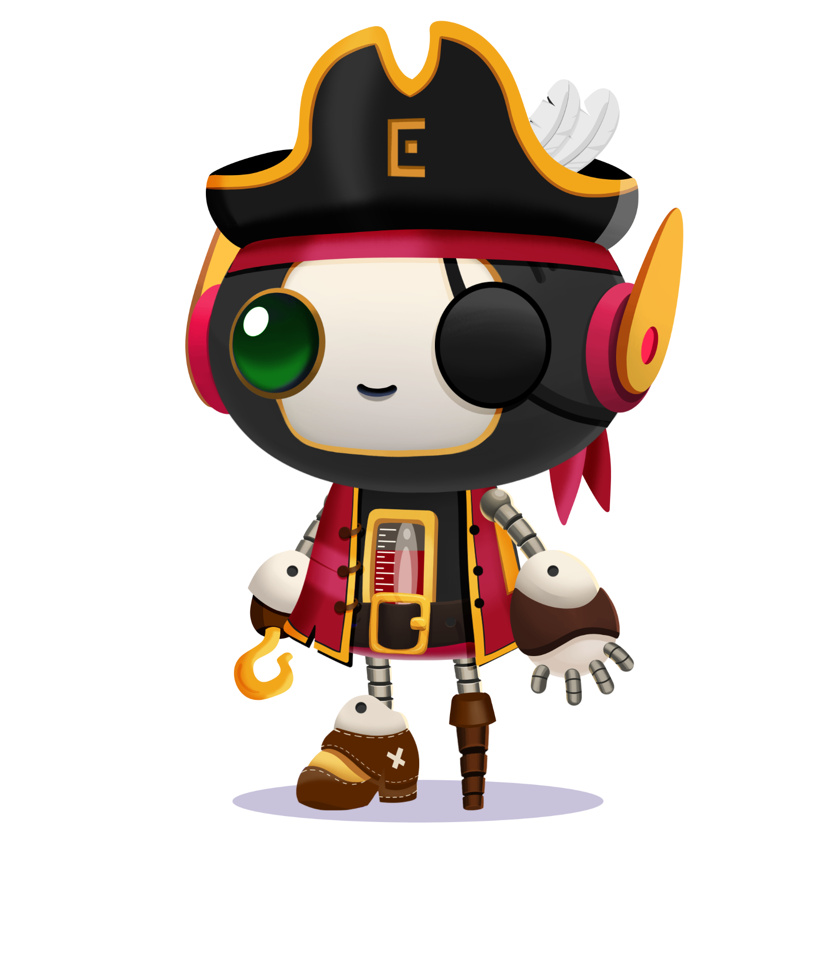 Skin PirateBot final publicada no Edify Play
